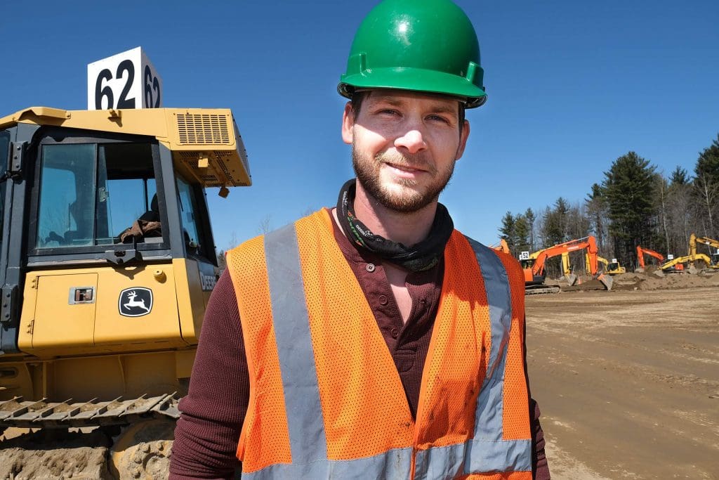 Heavy equipment operator training is our specialty. This student, pictured in front of a bulldozer, will complete his heavy machine operator training in 6 weeks and is on his way to an excellent career.