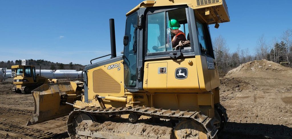 Here is an image of a heavy equipment training student using a piece of construction equipment. Our heavy equipment operator school has all the equipment someone will need in order to gain their certification.